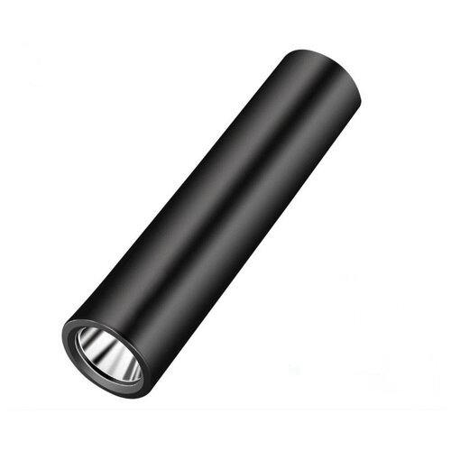 Маленький удобный LED противоударный перезаряжаемый от USB карманный фонарь с ярким светом MyPads A154470 черный матовый