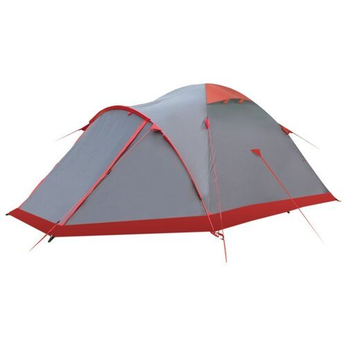 Палатка экстремальная трехместная Tramp MOUNTAIN 3 V2, серый