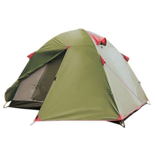 Палатка кемпинговая трехместная Tramp Tourist 3, зеленый