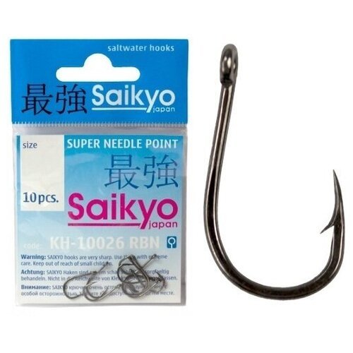 Крючки Saikyo KH-10026 Chinu Ring BN №1 ( 1 упк. по 10шт.)