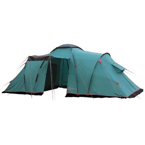 Палатка кемпинговая шестиместная Tramp BREST 6 V2, зелeный