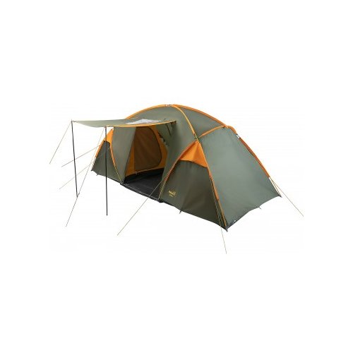 Палатка для рыбалки шестиместная HELIOS BORA 6, зеленый/оранжевый
