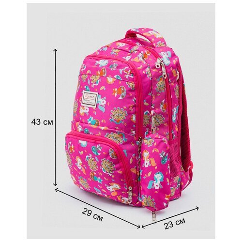 Рюкзак PiGeon для девочек, универсальный, 43 х 29 х 23 см