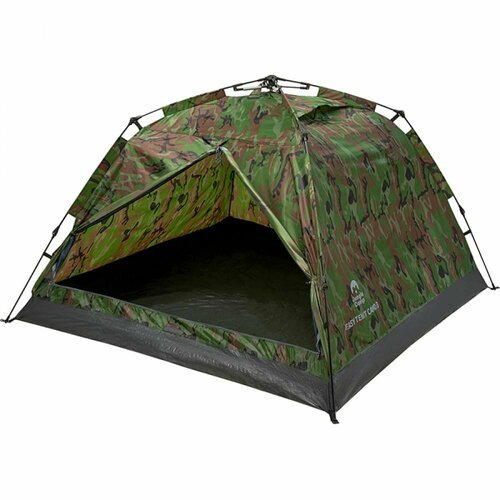Jungle Camp Палатка двухместная Easy Tent Camo 2, цвет: зеленый/серый 70863