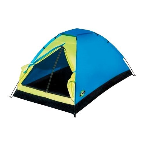 Палатка трекинговая двухместная Novus SHERPA 2 TX, голубой/желтый