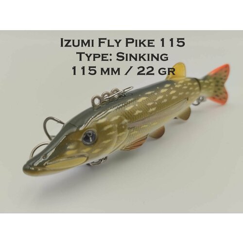 Воблер Izumi Fly Pike 115 22gr цвет 4