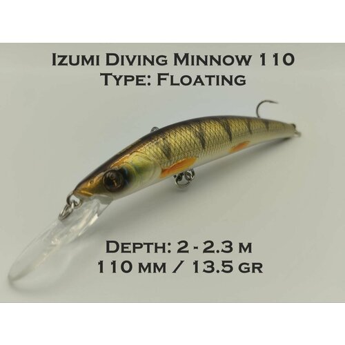 Воблер Izumi Diving Minnow 110 13.5gr цвет 11