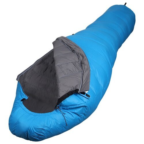 Спальный мешок пуховый Adventure Light голубой 240x90x60