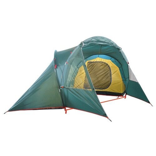 Палатка кемпинговая четырехместная Btrace Double 4, зеленый