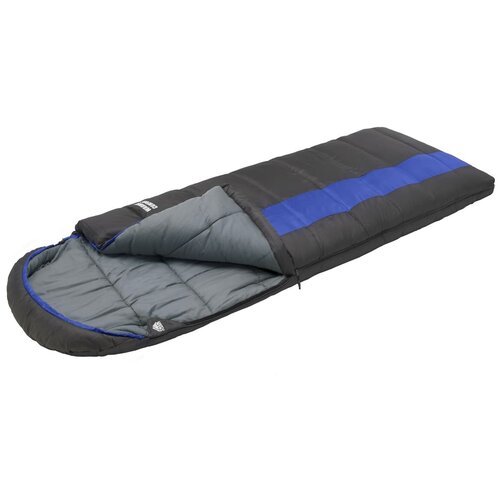Спальный мешок TREK PLANET Warmer Comfort, серый/синий, молния с левой стороны