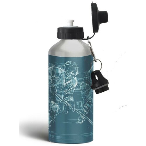 Бутылка спортивная,туристическая фляга 500мл Спорт хоккей - 180