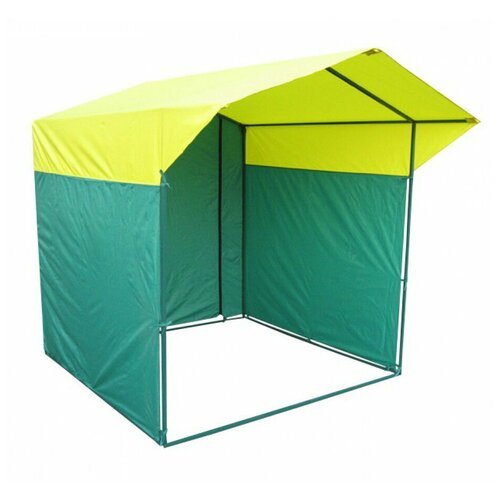 Палатка Митек Домик 1.5х1.5 желто-зеленый