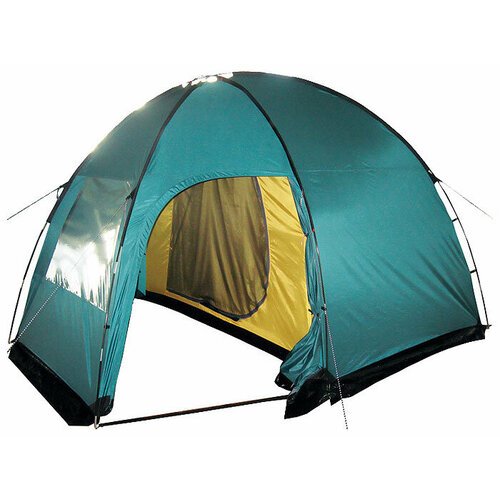 Палатка кемпинговая четырехместная Tramp BELL 4 V2, зеленый