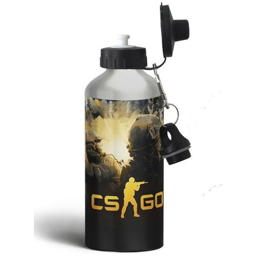 Бутылка спортивная,туристическая фляга 500мл Counter Strike GO 1-3