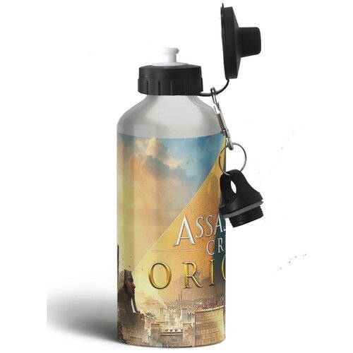 Бутылка спортивная,туристическая фляга 500мл Assasins Creed Origins1-1