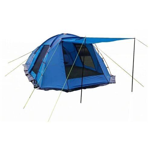 Mircamping 1600W-4 Палатка 4-ти местная с тамбуром / двухслойный влагостойкий тент / тент на входе / сетки на окнах