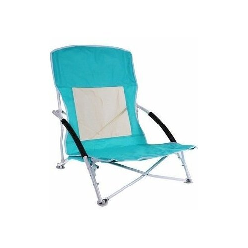 Складное пляжное кресло CAMPING LIFE, полиэстер 600D, металл, максимальная нагрузка 110 кг, бирюзовое, 55х60х64 см, Koopman International