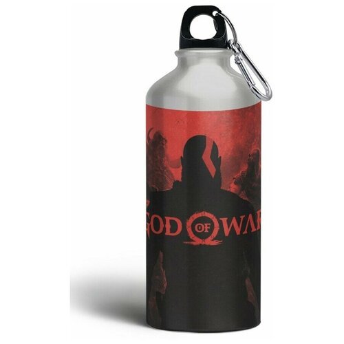 Бутылка фляга спортивная игры God of War IV (кратос) - 5913