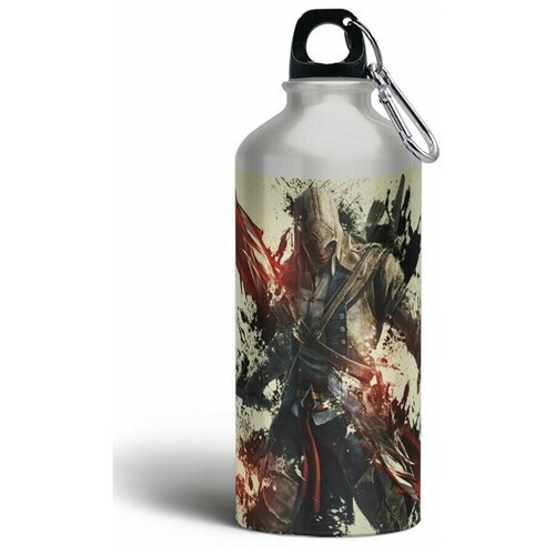 Бутылка фляга спортивная игры Assassins Creed 3 (ассасинс крид) - 6072