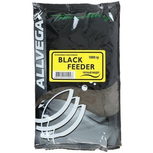 Прикормка Allvega TEAM BLACK FEEDER Черный Фидер 1 кг